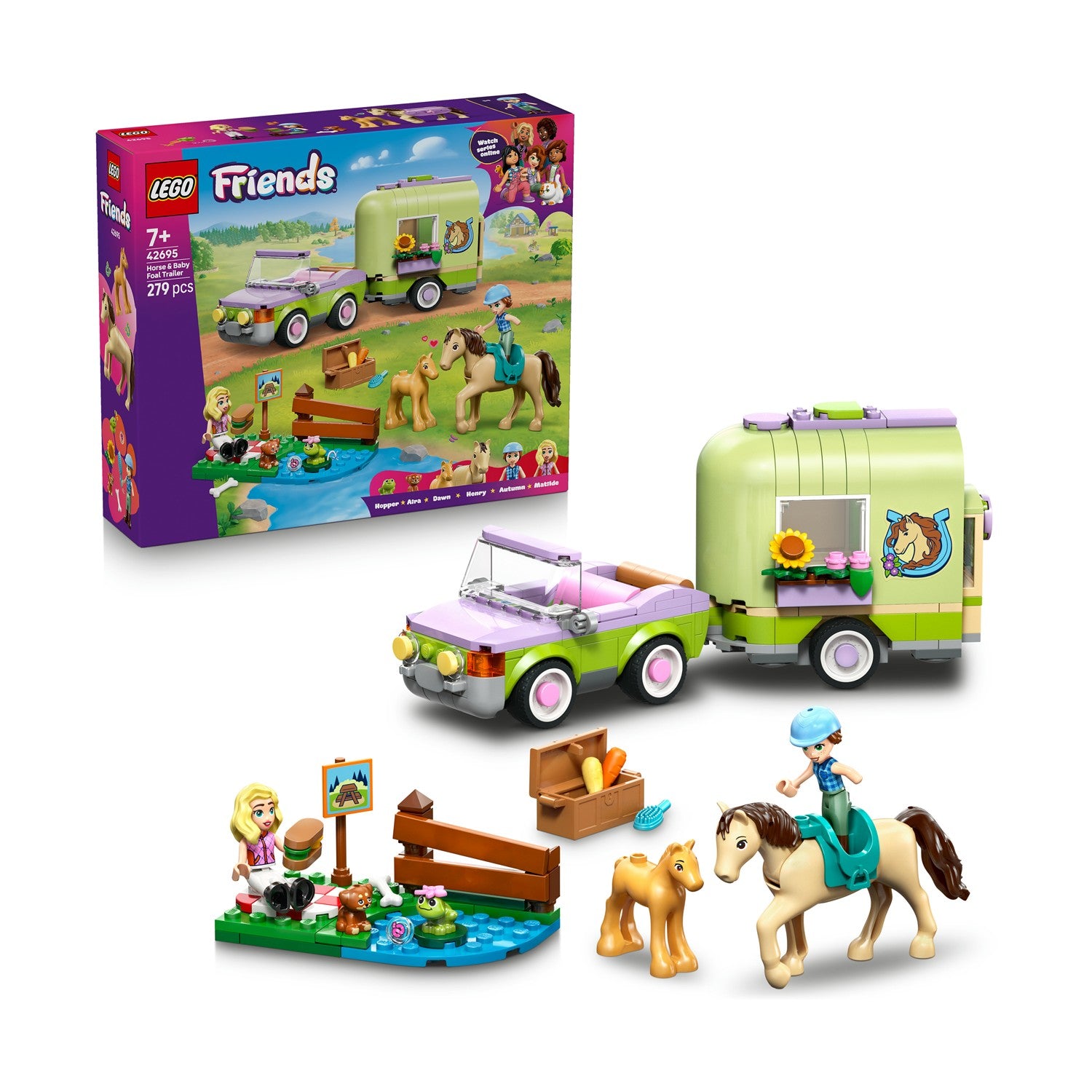LEGO® Friends: Horse & Baby Foal Trailer (42695) - Sunday Habit