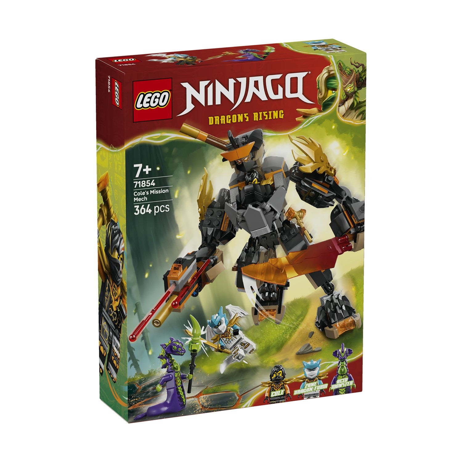 LEGO® NINJAGO®: Cole’s Mission Mech & Dragon Zane (71854) - Sunday Habit