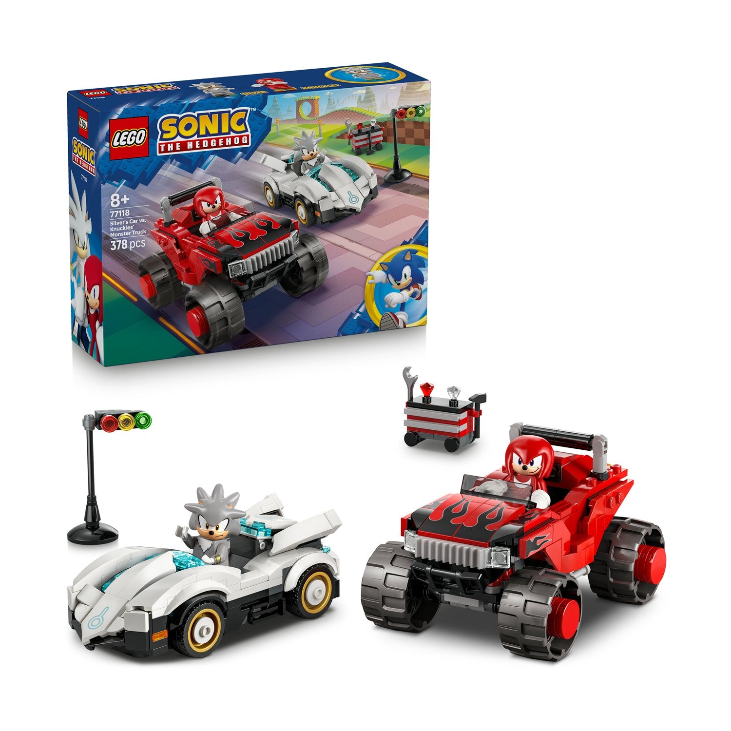 LEGO® Sonic the Hedgehog™: Silver’s Car vs. Knuckles’ Monster Truck (77118) - Sunday Habit