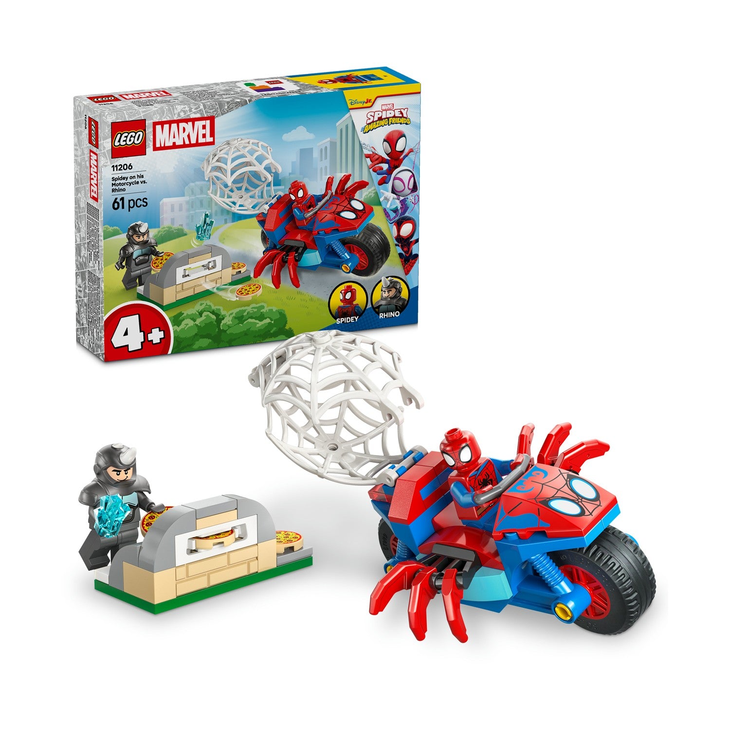 LEGO® Marvel: Spidey And His Amazing Friends Spidey on his Motorcycle vs. Rhino (11206) - Sunday Habit