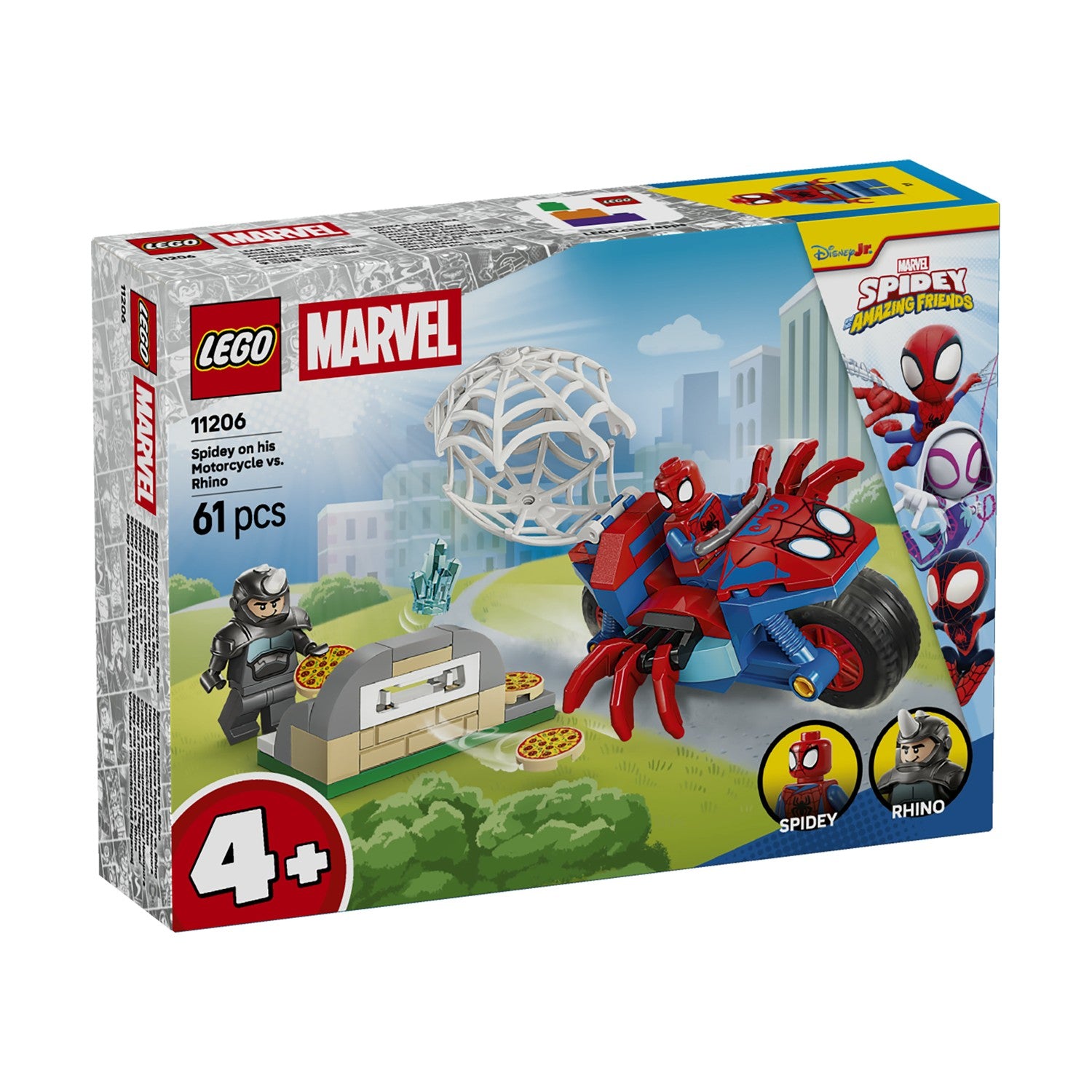 LEGO® Marvel: Spidey And His Amazing Friends Spidey on his Motorcycle vs. Rhino (11206) - Sunday Habit