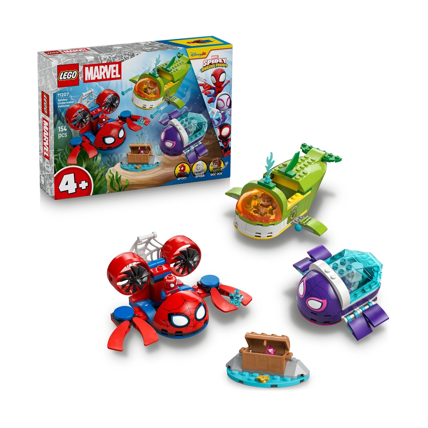 LEGO® Marvel: Spidey And His Amazing Friends Spidey: Underwater Vehicles (11207) - Sunday Habit