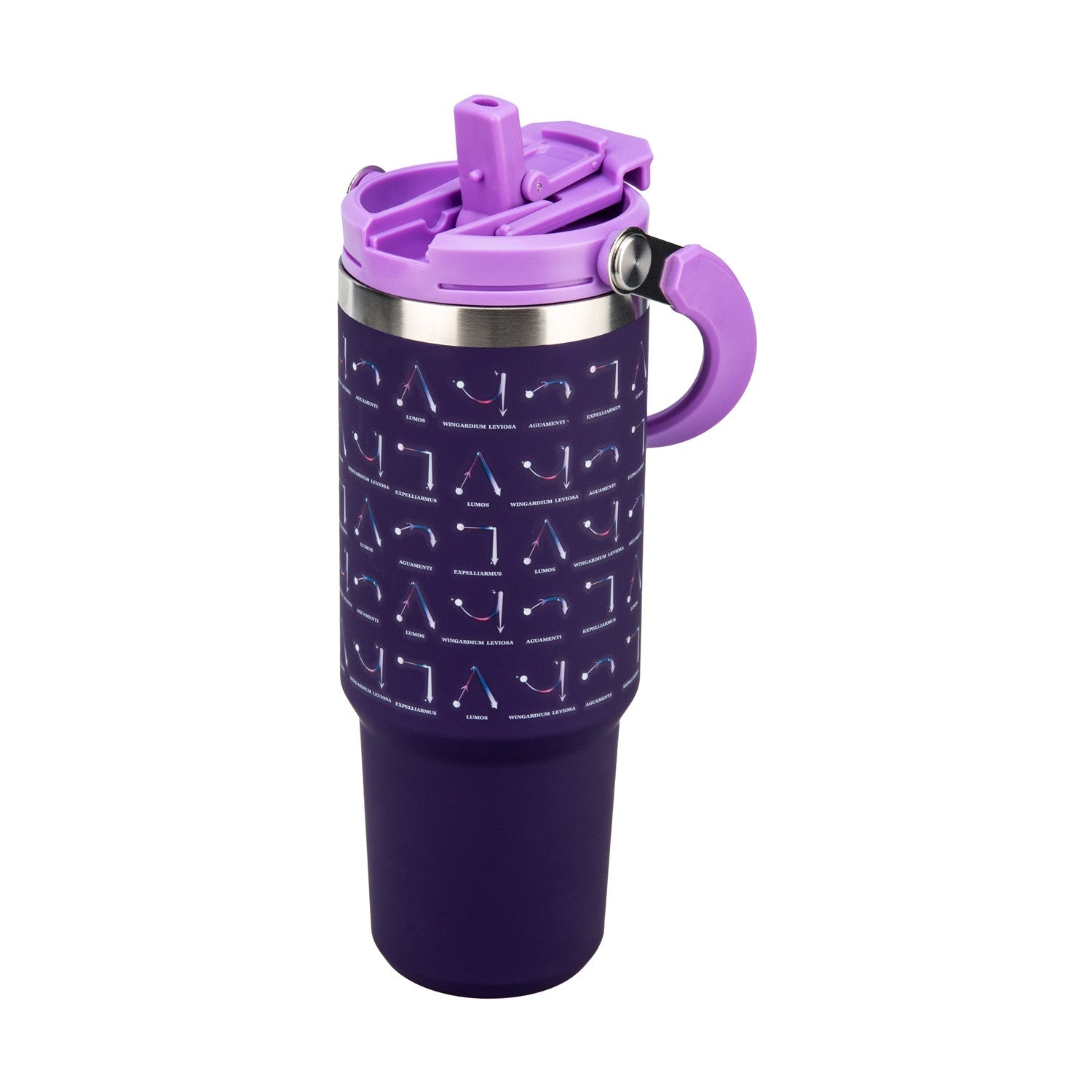 Paladone: Harry Potter - Hogwarts Spells Insulated Cup with Top Handle (900ml) (PP15887HP) - Sunday Habit