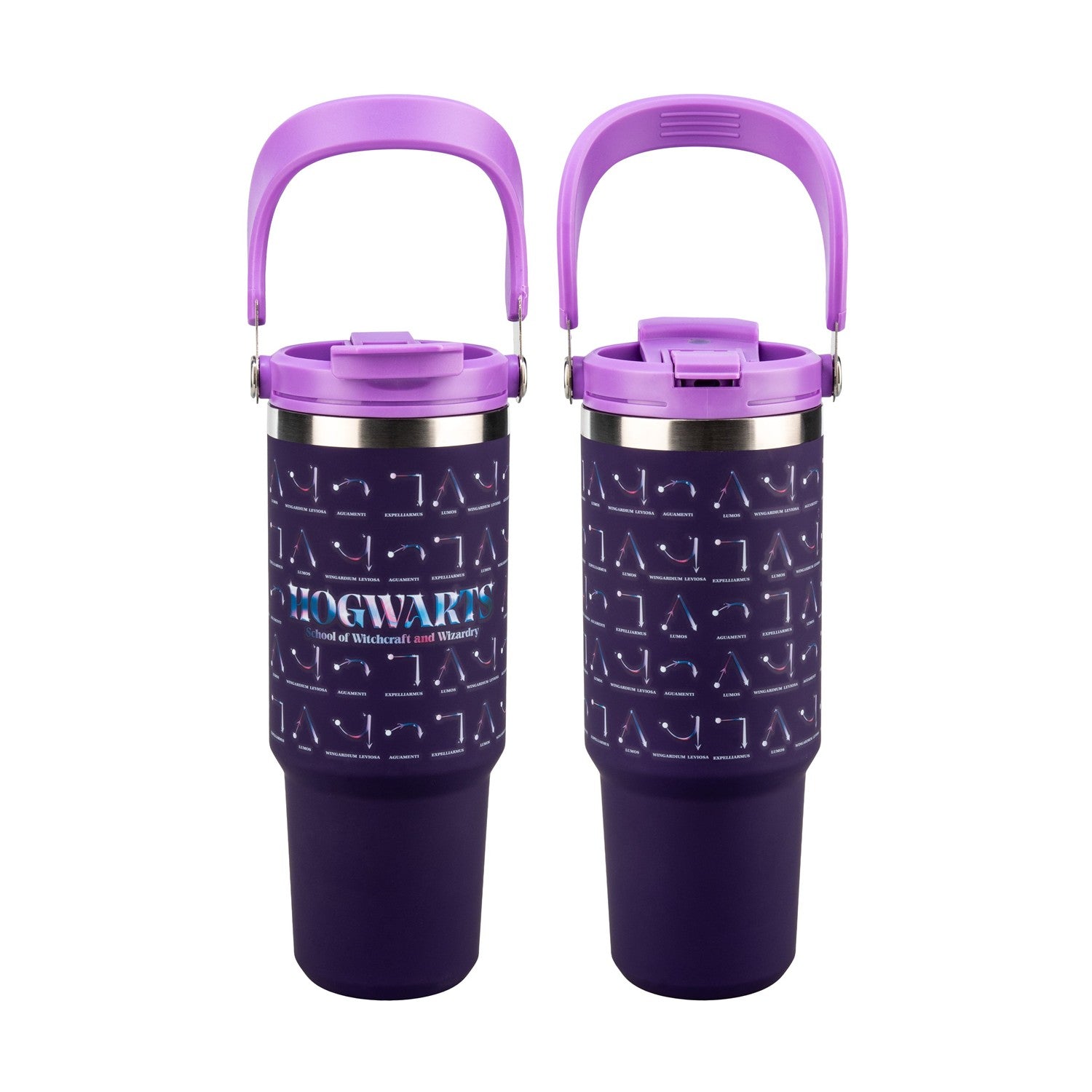 Paladone: Harry Potter - Hogwarts Spells Insulated Cup with Top Handle (900ml) (PP15887HP) - Sunday Habit