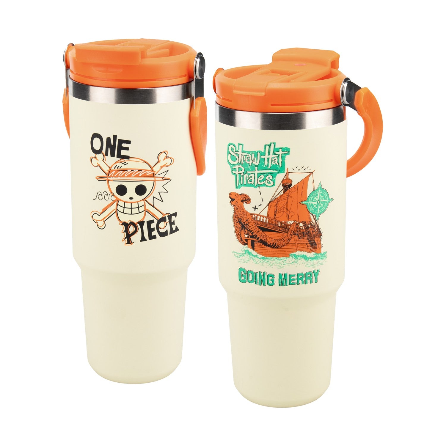 Paladone: One Piece - Insulated Cup with Top Handle (900ml) (PP16220OPNF) - Sunday Habit
