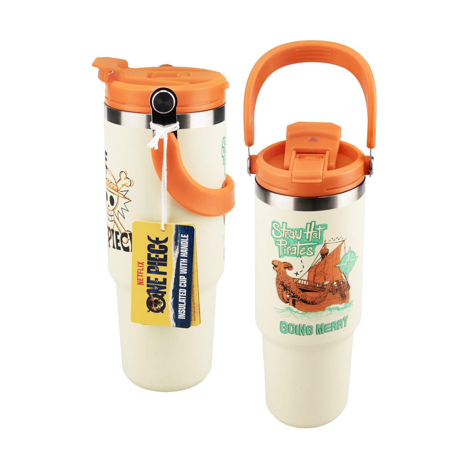 Paladone: One Piece - Insulated Cup with Top Handle (900ml) (PP16220OPNF) - Sunday Habit
