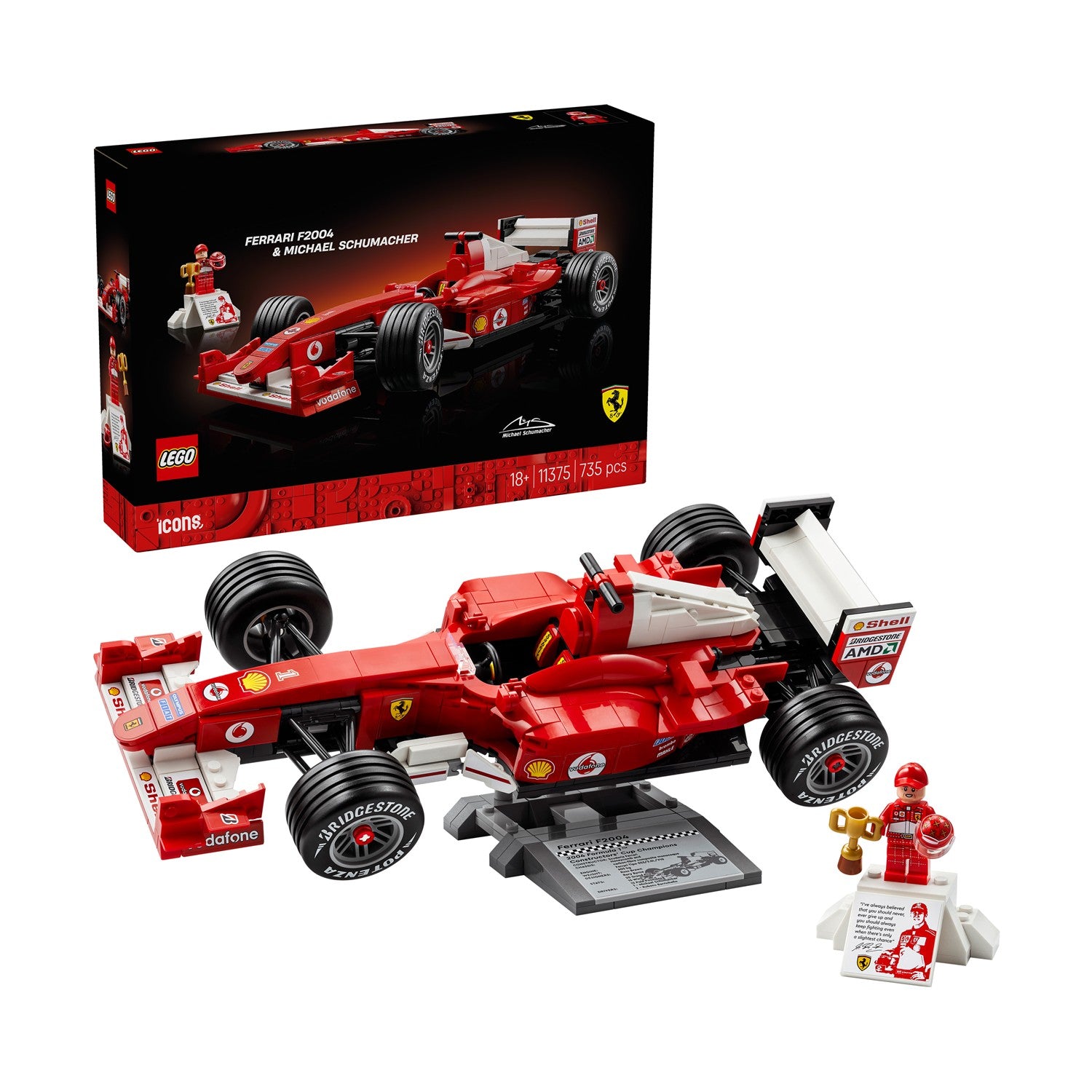 LEGO® Icons: Ferrari F2004 & Michael Schumacher (11375) - Sunday Habit