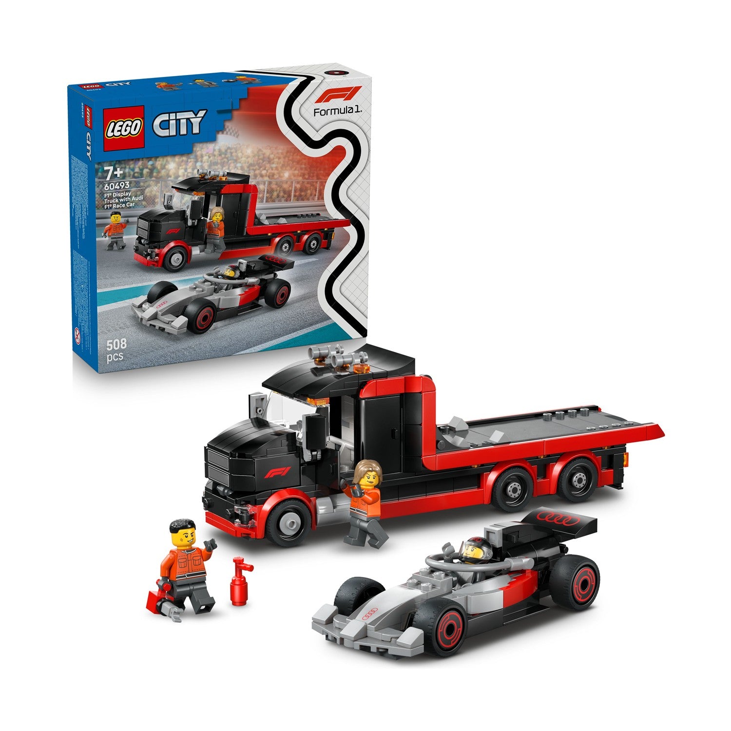 LEGO® City: F1® Display Truck with Audi F1® Race Car (60493) - Sunday Habit
