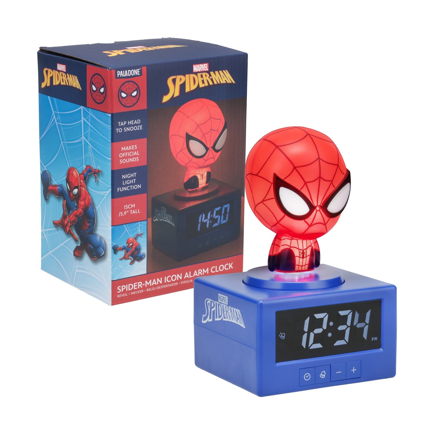 Paladone Icons: Spiderman - Alarm Clock (PP14229SPM) - Sunday Habit
