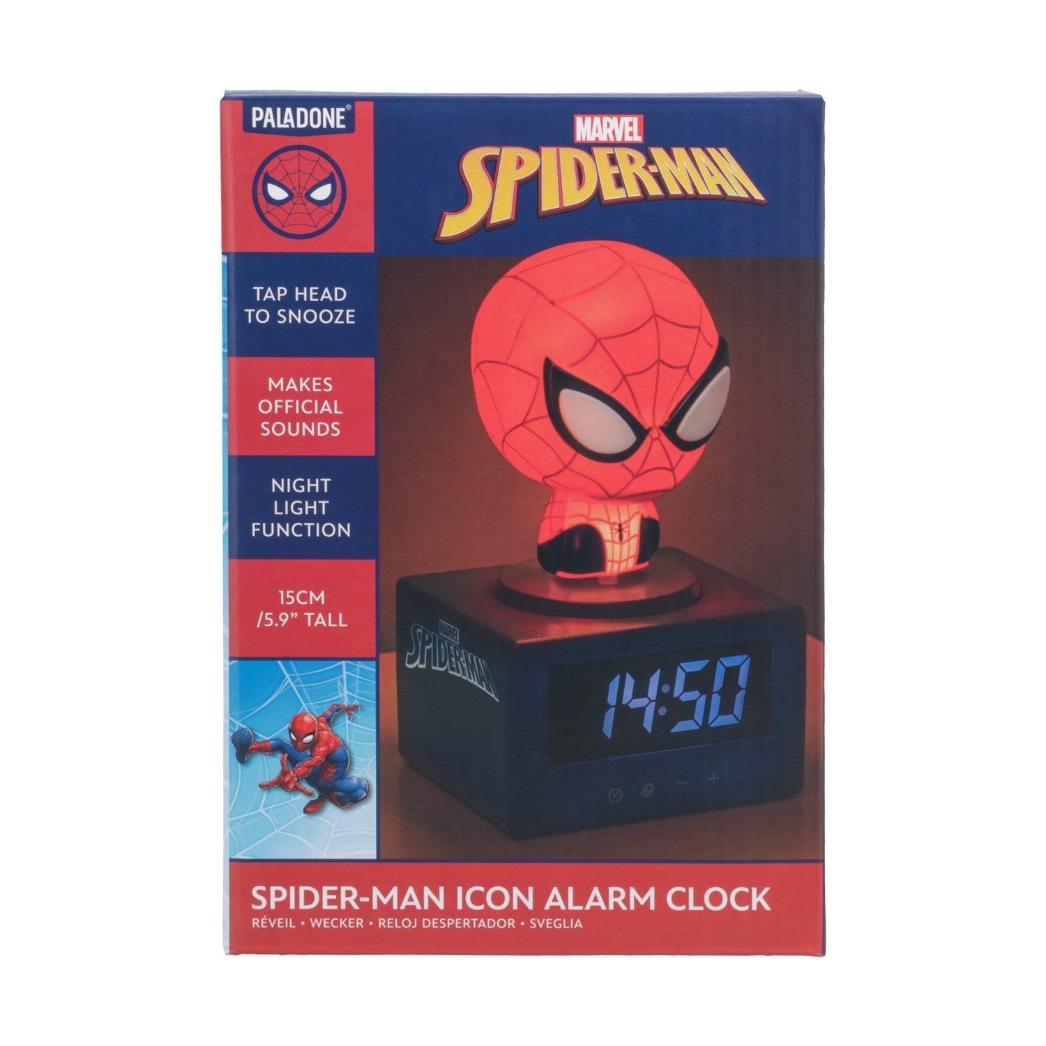 Paladone Icons: Spiderman - Alarm Clock (PP14229SPM) - Sunday Habit