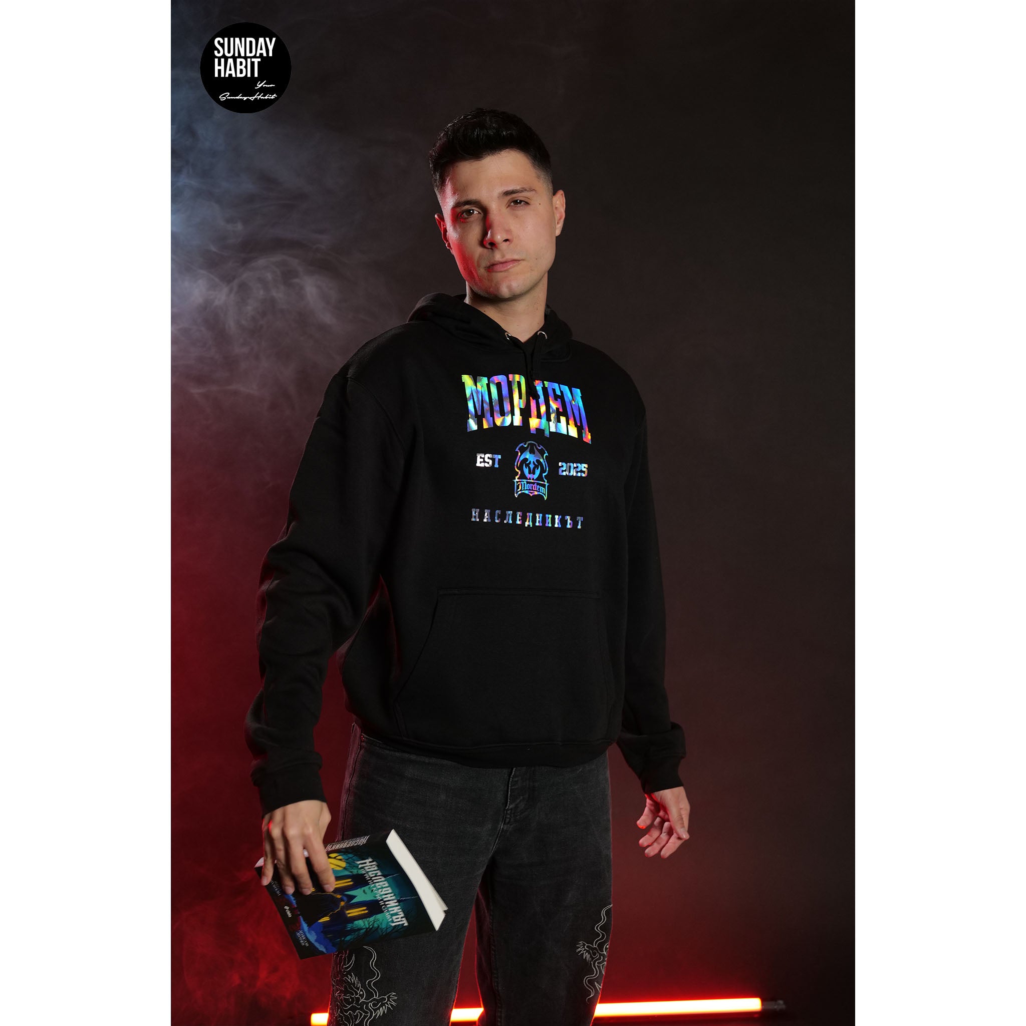 МОРДЕМ - черно худи + ПОДАРЪК ПЛАКАТ