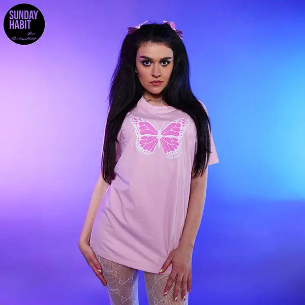 Hate me! - розова тениска - ЛИЛИ Lilly Anachkova