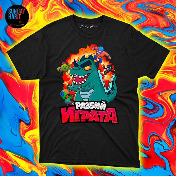 ANDY STUDIO - РАЗБИЙ ИГРАТА - черна тениска Andy Studio