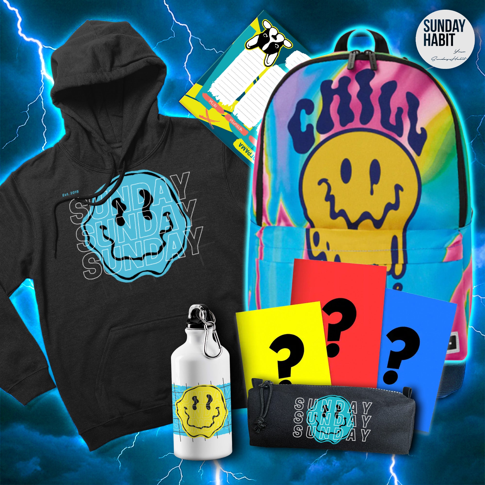 🫠 SMILEY УЧИЛИЩЕН КОМПЛЕКТ - Sunday Habit