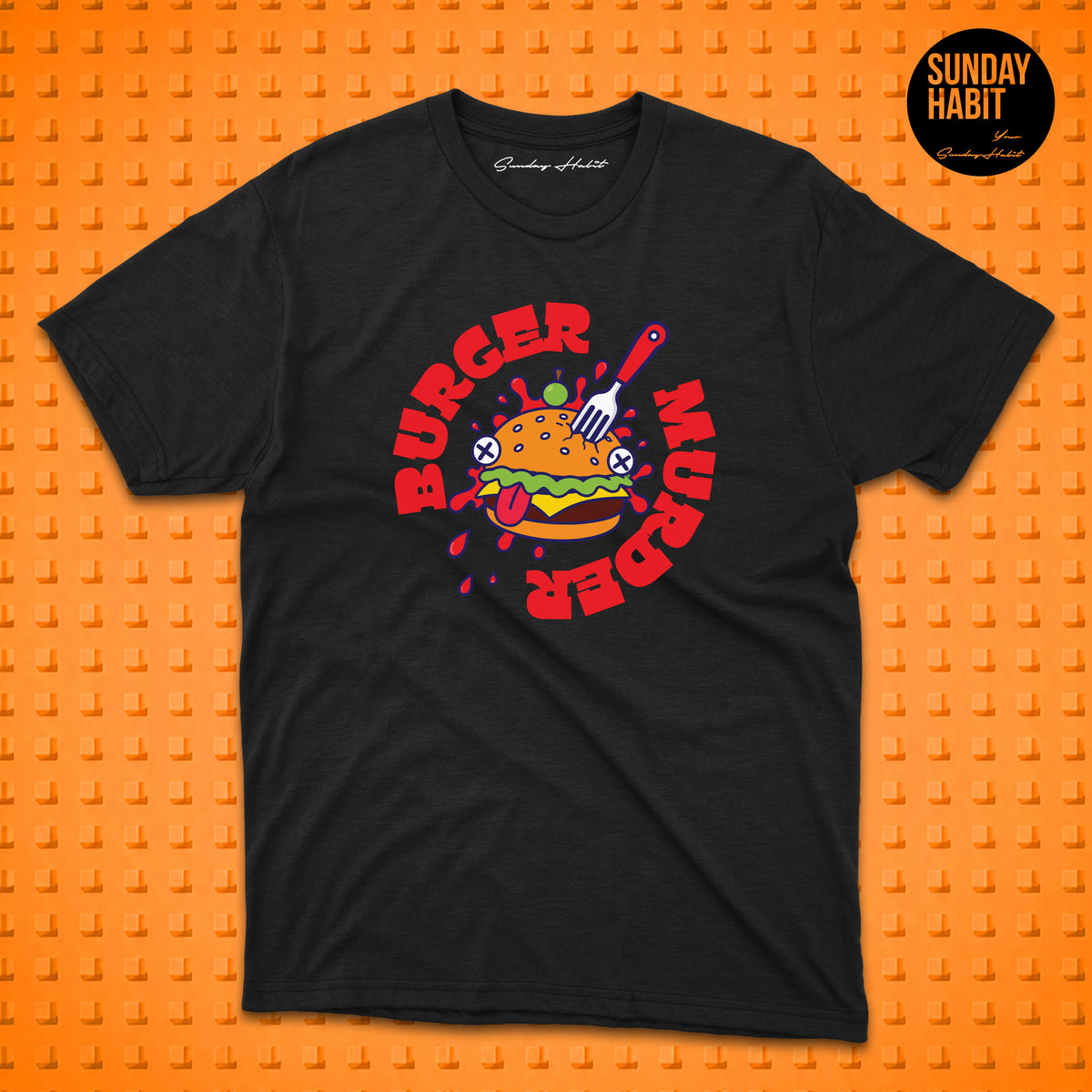 Burger Murder - черна тениска