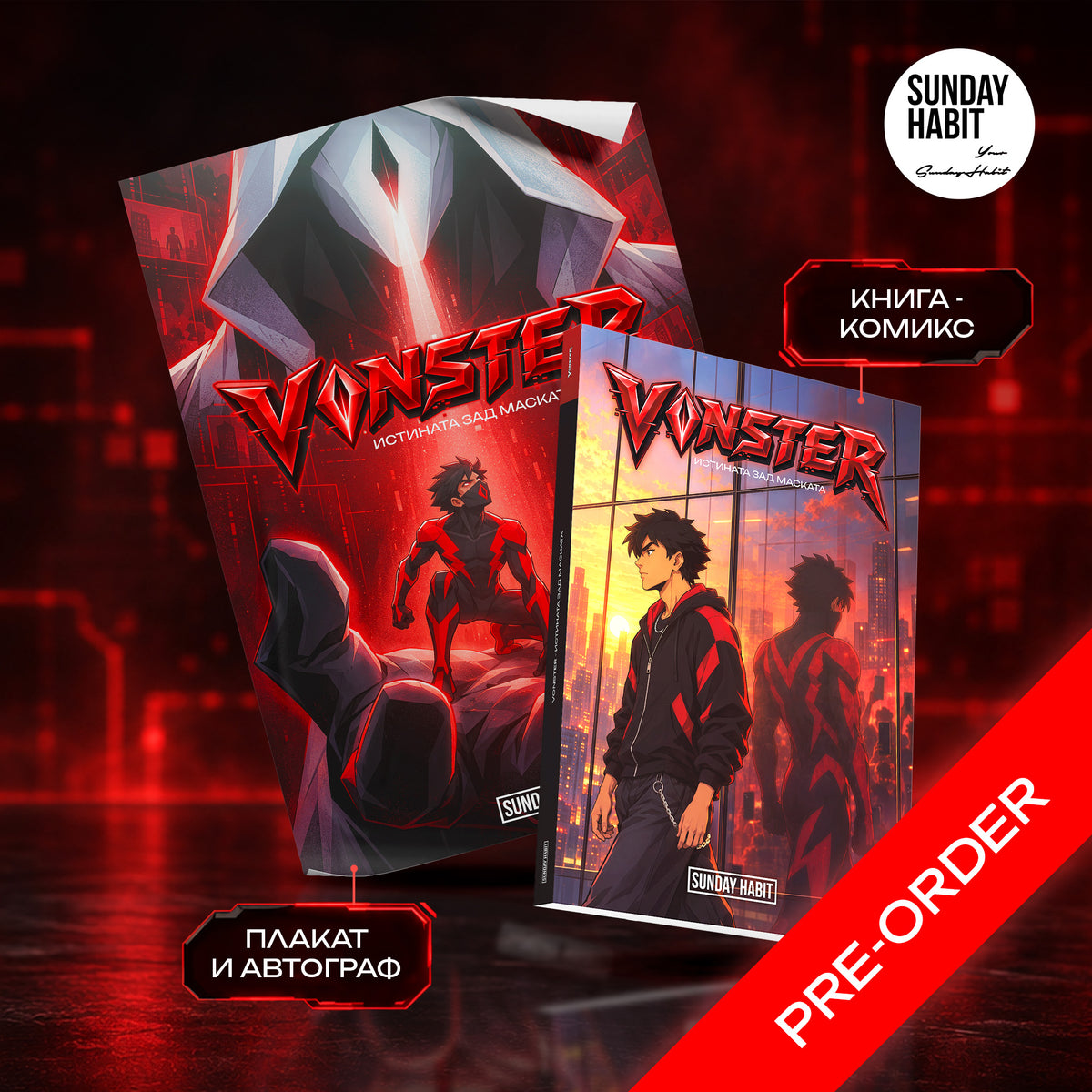 PRE-ORDER - VONSTER - Истината зад маската - комикс