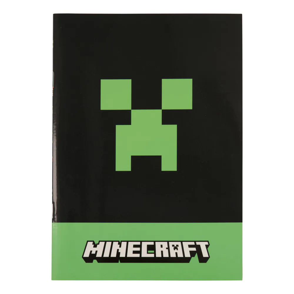 Тетрадка А5 Minecraft Creeper с широки редове