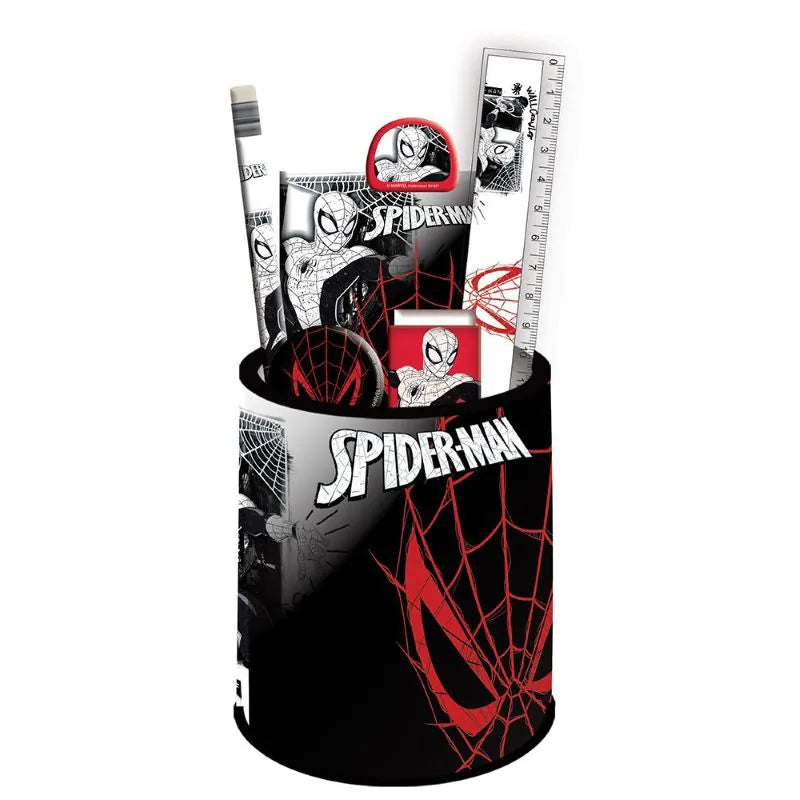 Ученически комплект Spiderman с метален моливник