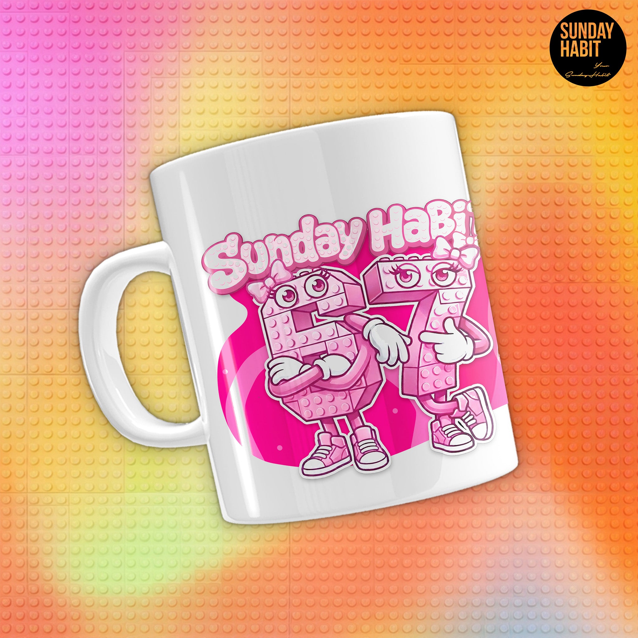 7в1 6-7 Комплект РОЗОВ ЦВЯТ - худи + чорапи + чаша + 3 тетрадки + светеща гривна + подаръчна кутия - Sunday Habit