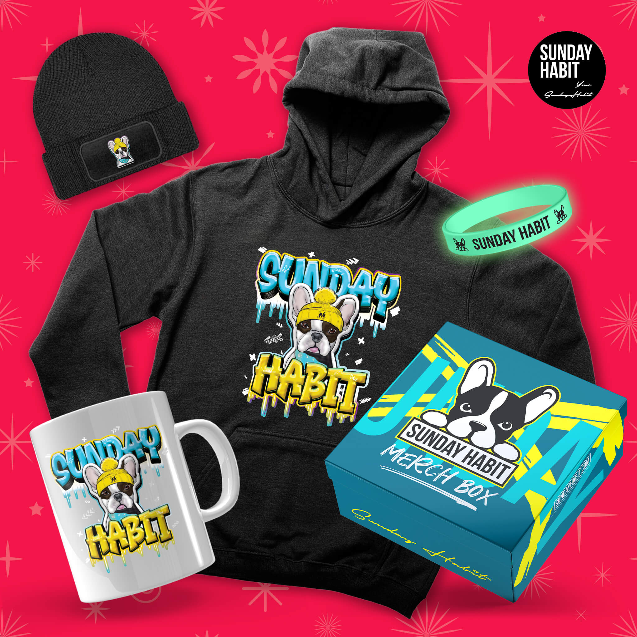 XMAS BUNDLE NARA ICY - Худи + Чаша + Шапка + Подаръчна Кутия + Светеща Гривна