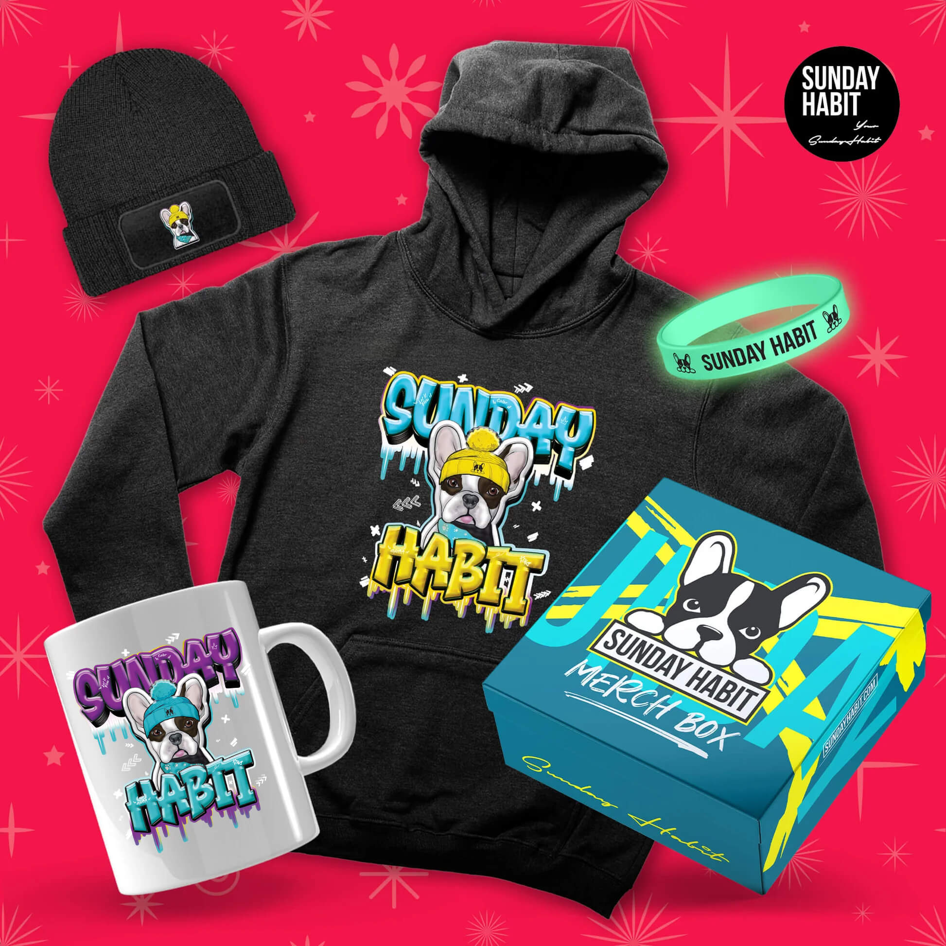 XMAS BUNDLE NARA ICY - Худи + Чаша + Шапка + Подаръчна Кутия + Светеща Гривна