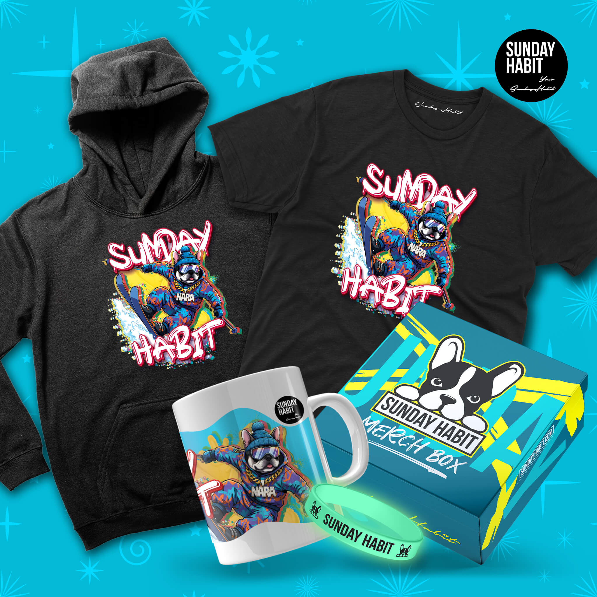 XMAS BUNDLE NARA BOARD - Худи + Тениска + Чаша + Подаръчна Кутия + Светеща Гривна