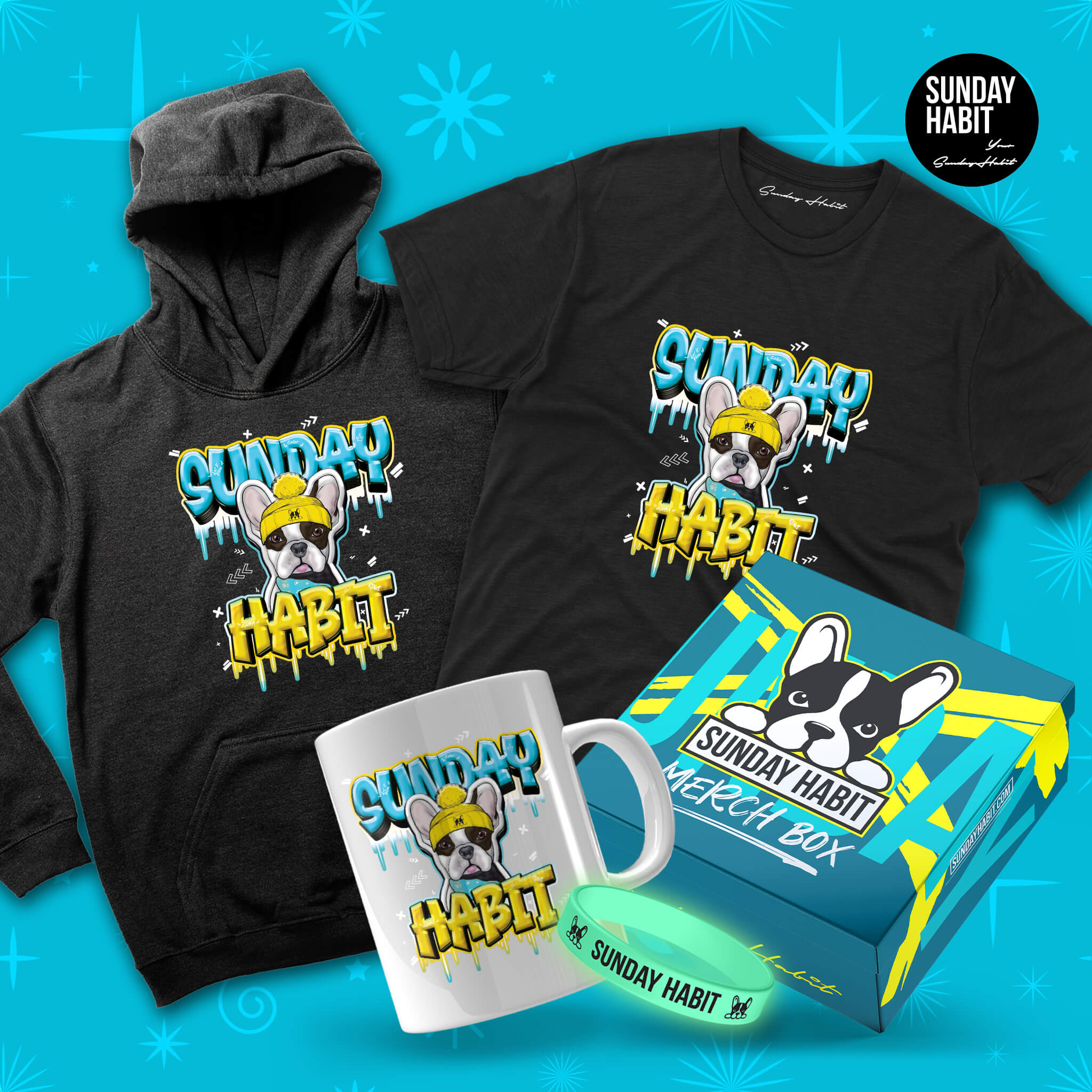 XMAS BUNDLE NARA ICY - Худи + Тениска + Чаша + Подаръчна Кутия + Светеща Гривна