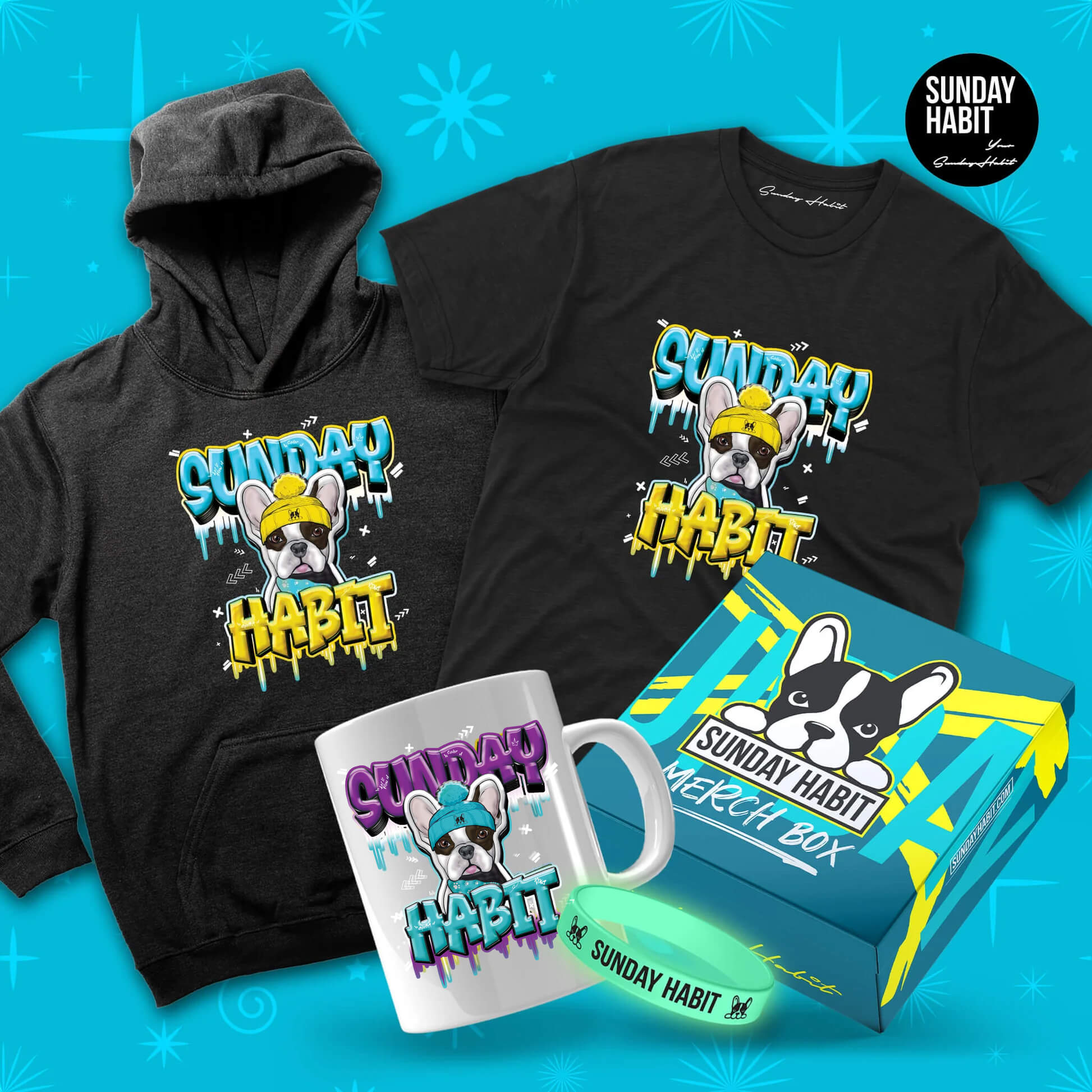 XMAS BUNDLE NARA ICY - Худи + Тениска + Чаша + Подаръчна Кутия + Светеща Гривна