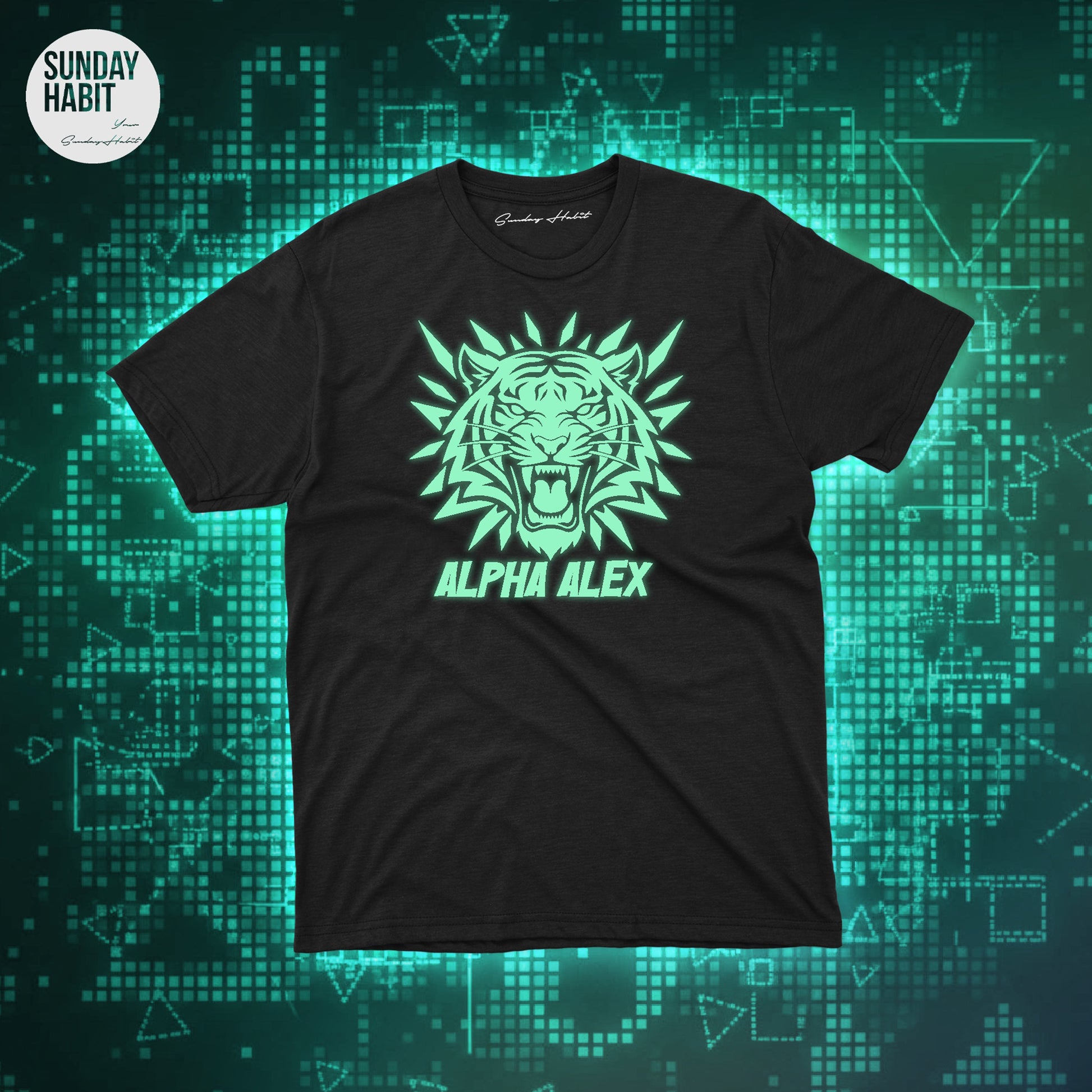 СВЕТЕЩА СЕДМИЦА - ALPHAALEX - черна тениска - Sunday Habit