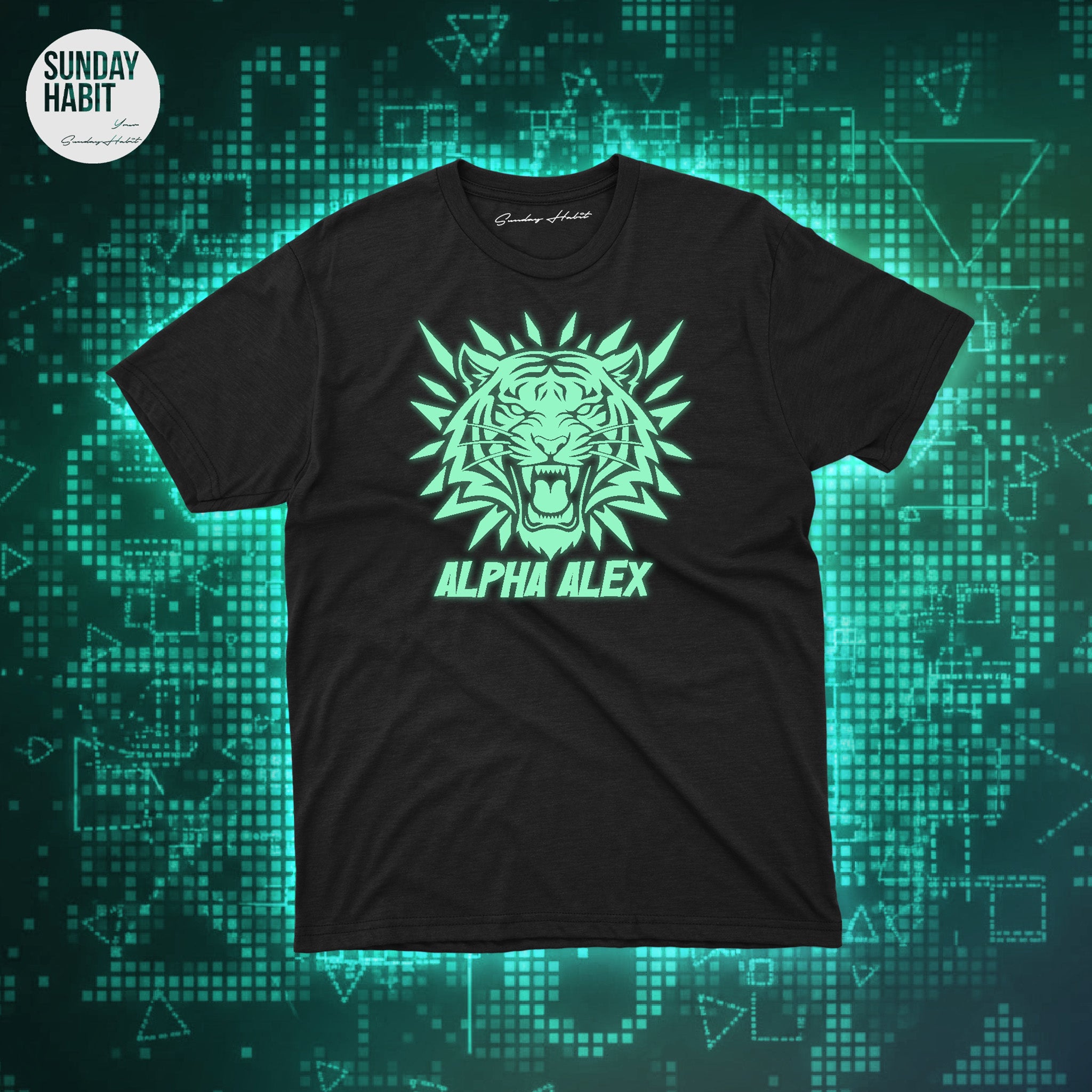 СВЕТЕЩА СЕДМИЦА - ALPHAALEX - черна тениска - Sunday Habit