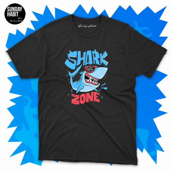 APG - Shark Zone - черна тениска AndyPlayzGamez