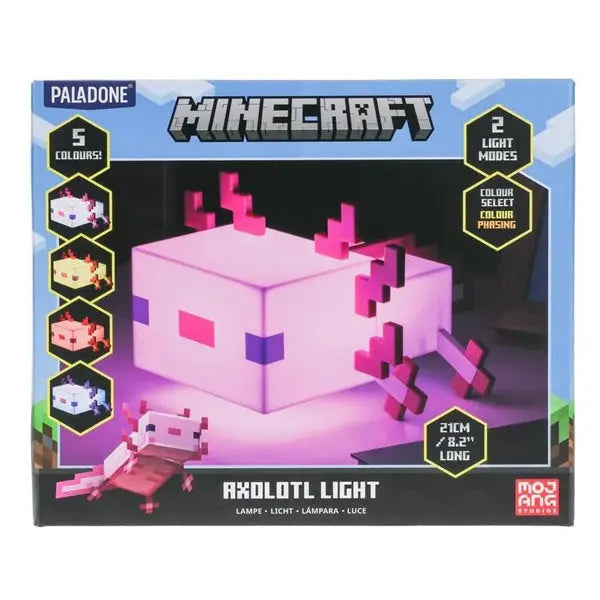 Minecraft Axolotl - лампа Minecraft