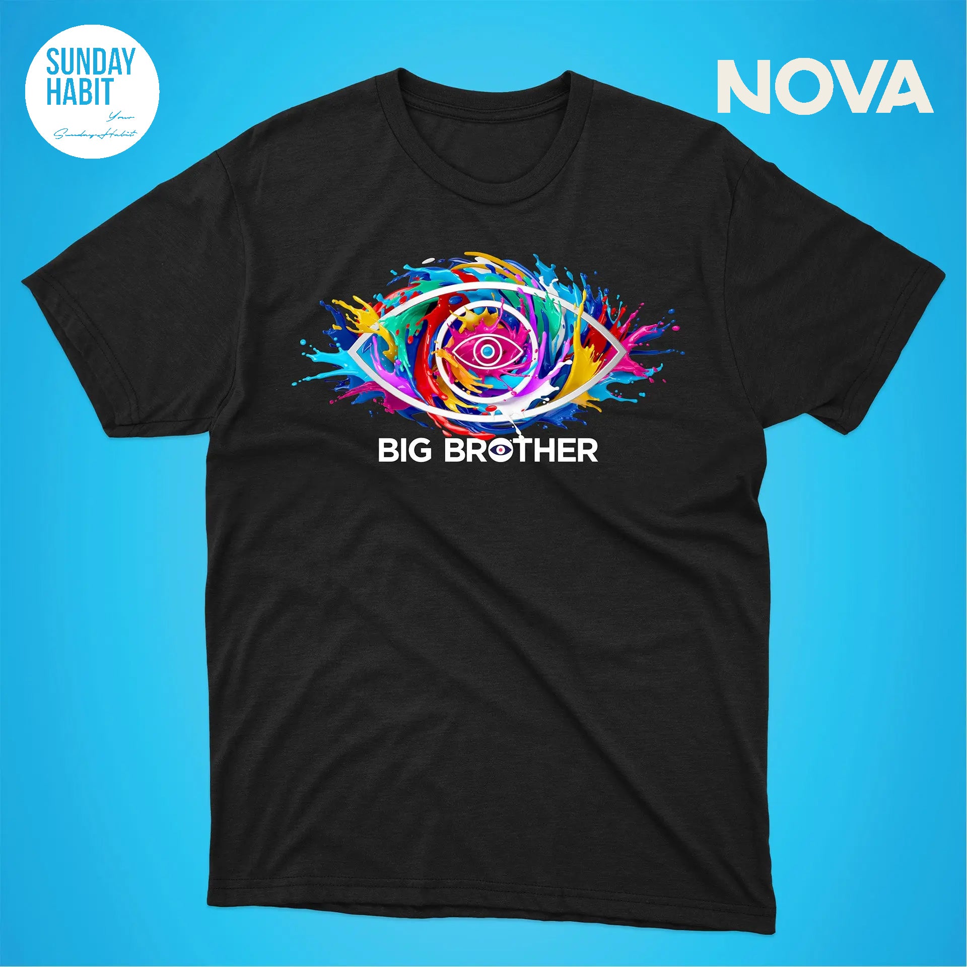 BIG BROTHER - черна тениска - Sunday Habit