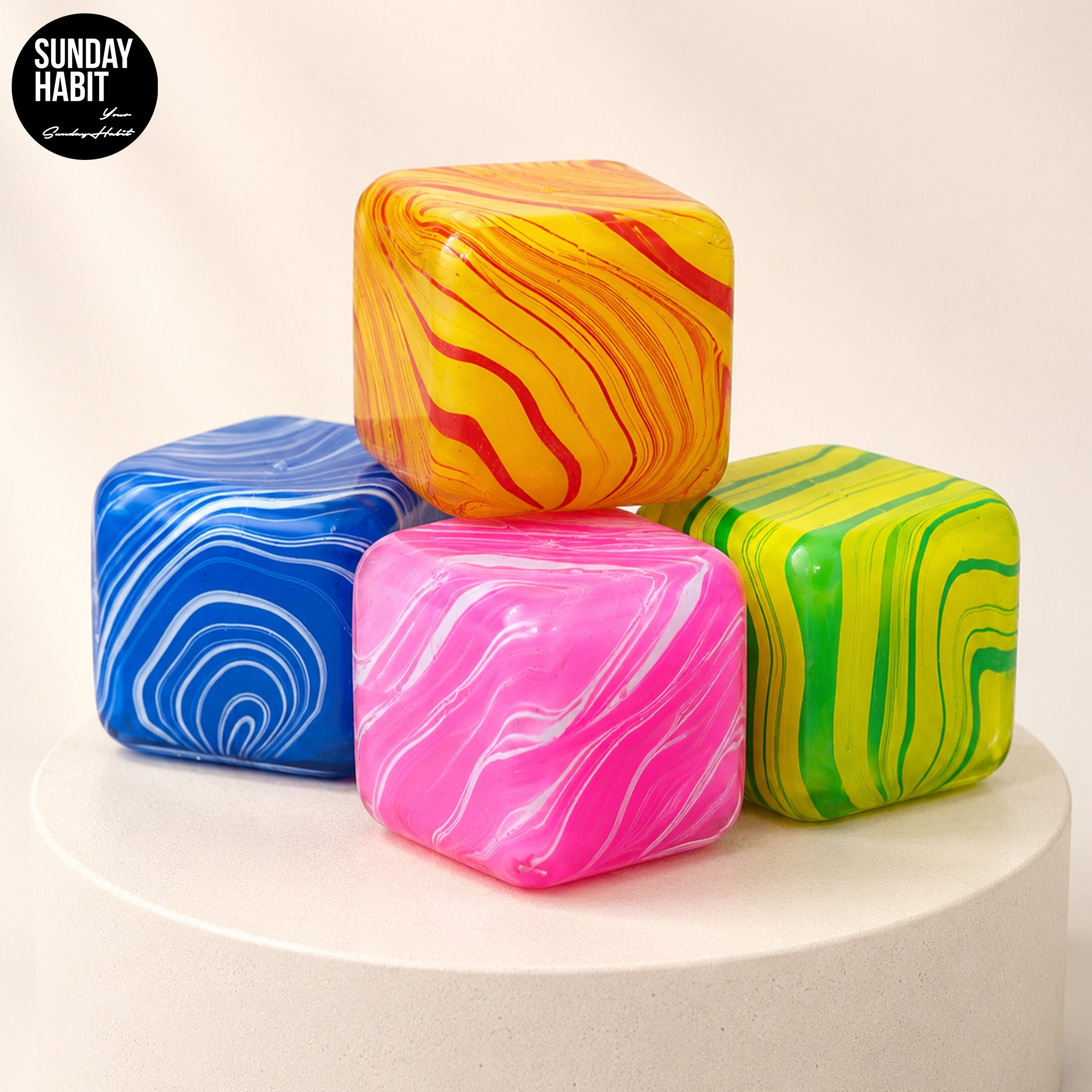 Squishy CUBE - colorful