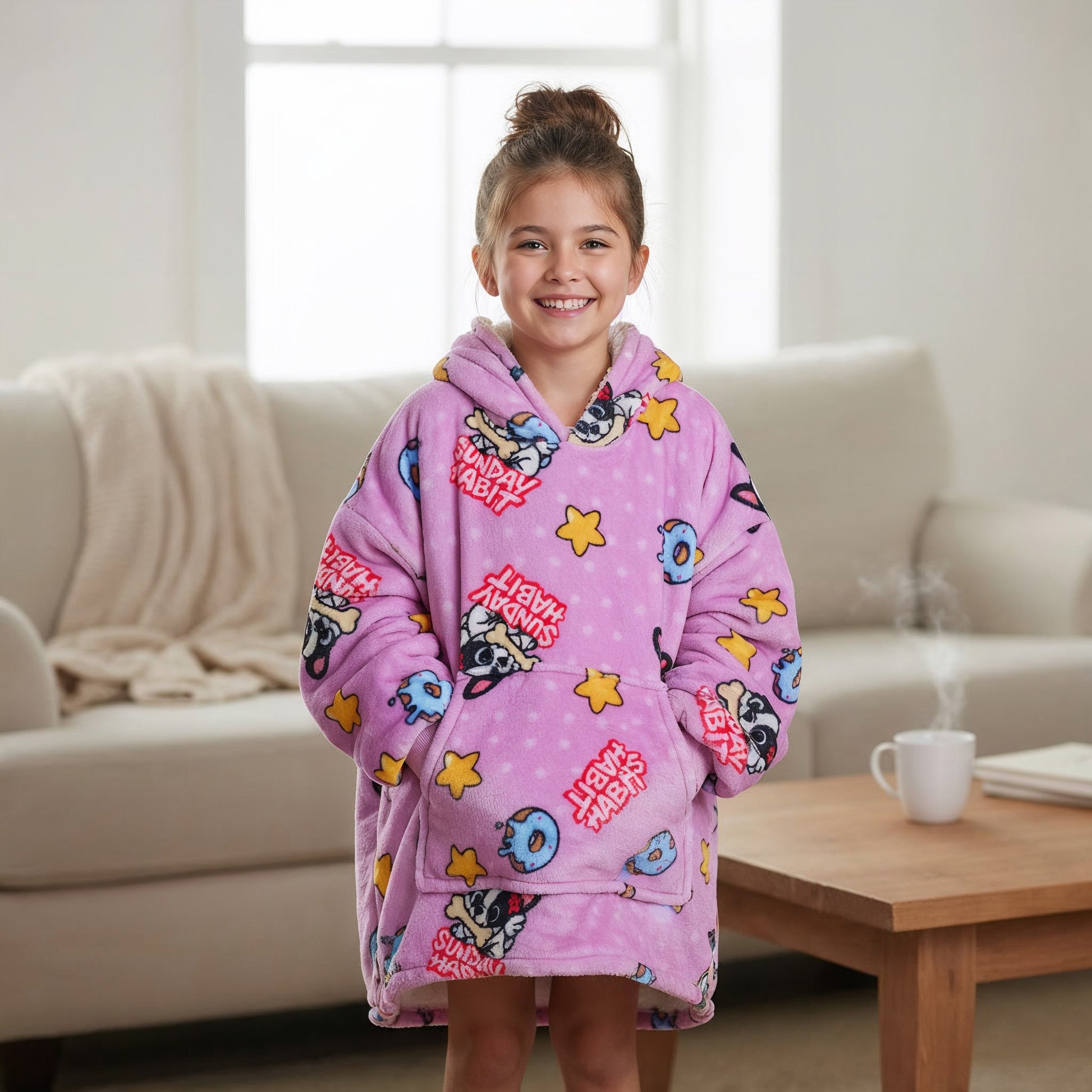 CUTE PINK - oodie (худи одеяло) - Sunday Habit