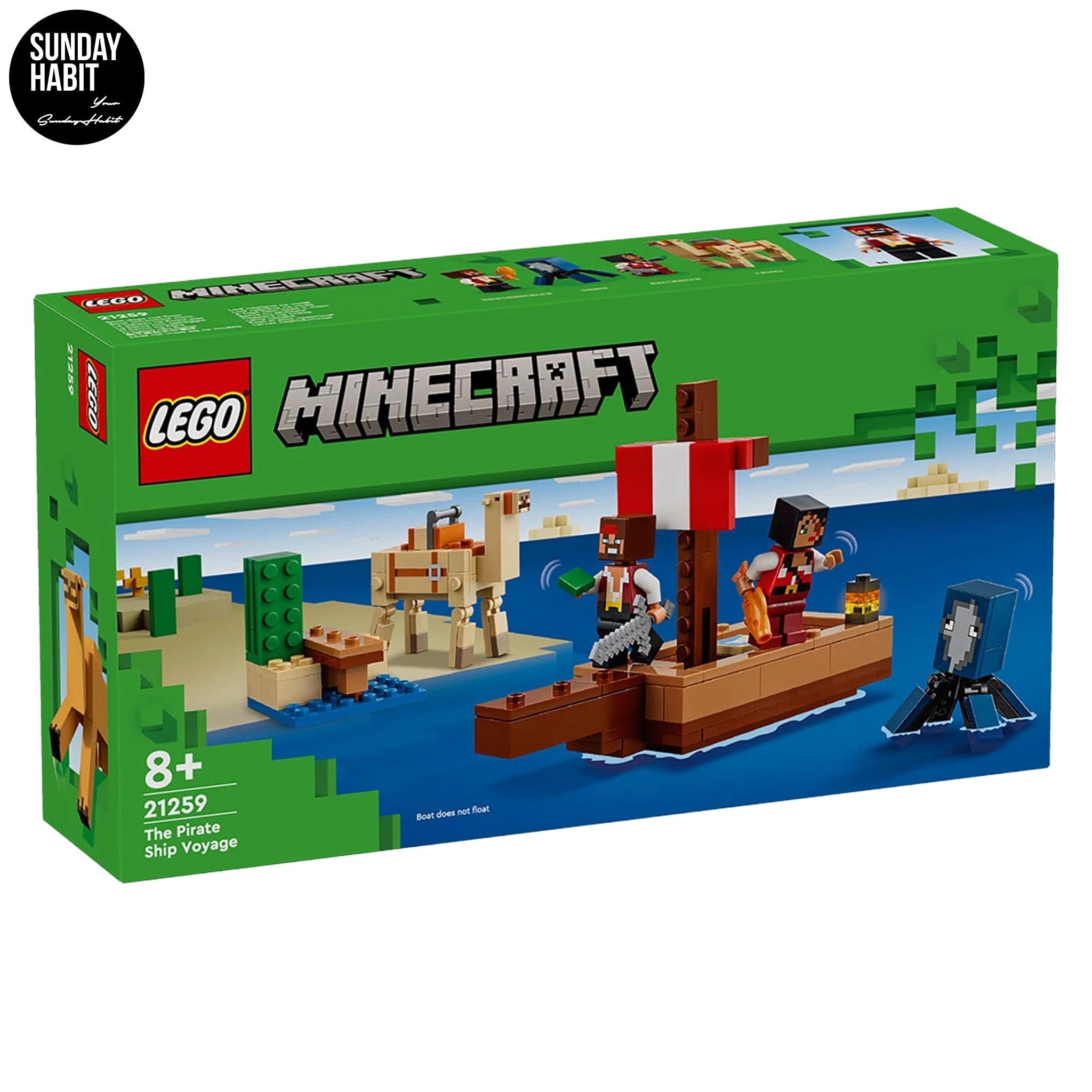 LEGO® Minecraft™ 21259 - Пътуването на пиратския кораб