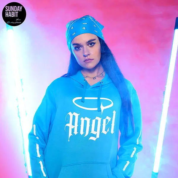 Angel - синьо худи Lilly Anachkova