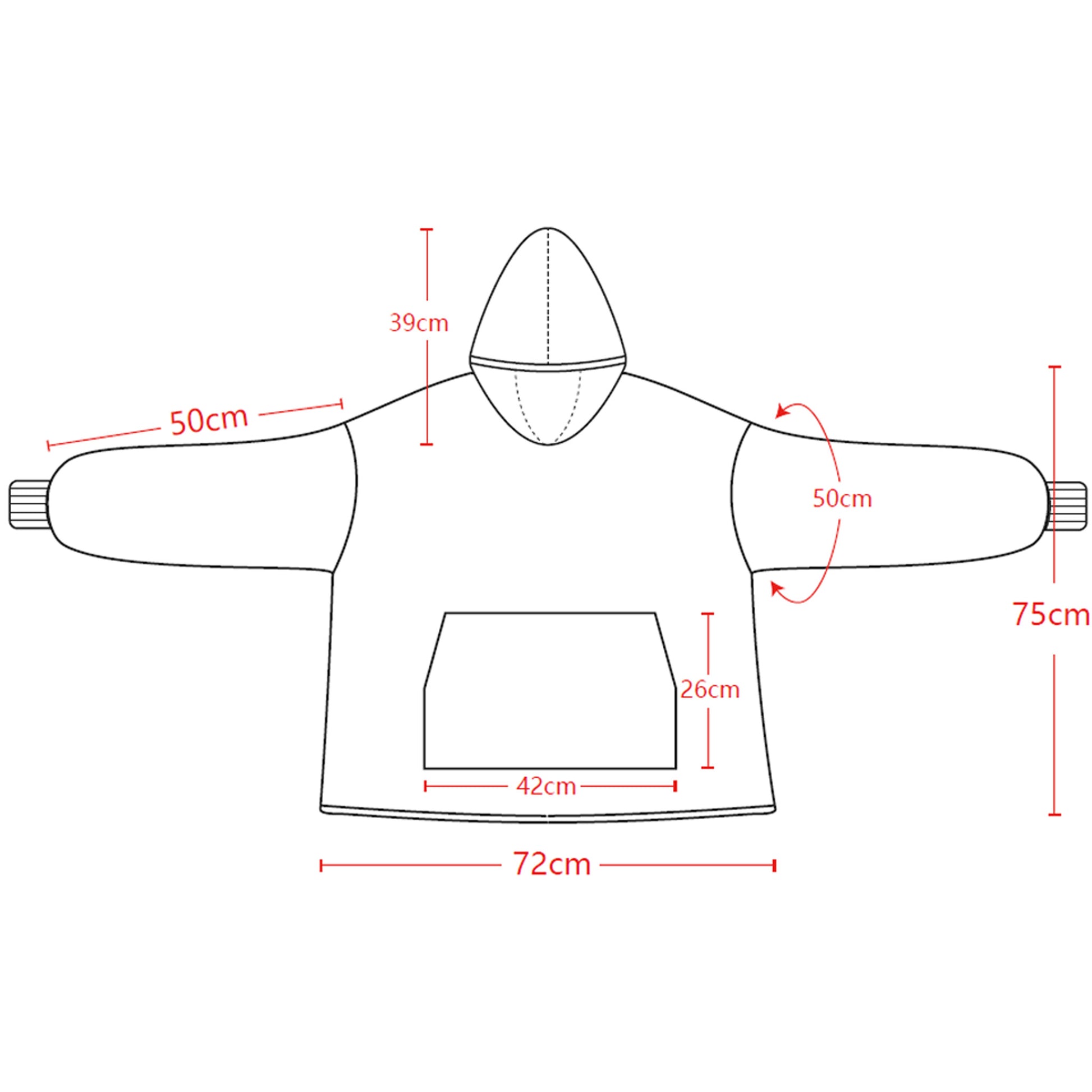 Sunday Rockets - oodie (худи одеяло) - Sunday Habit