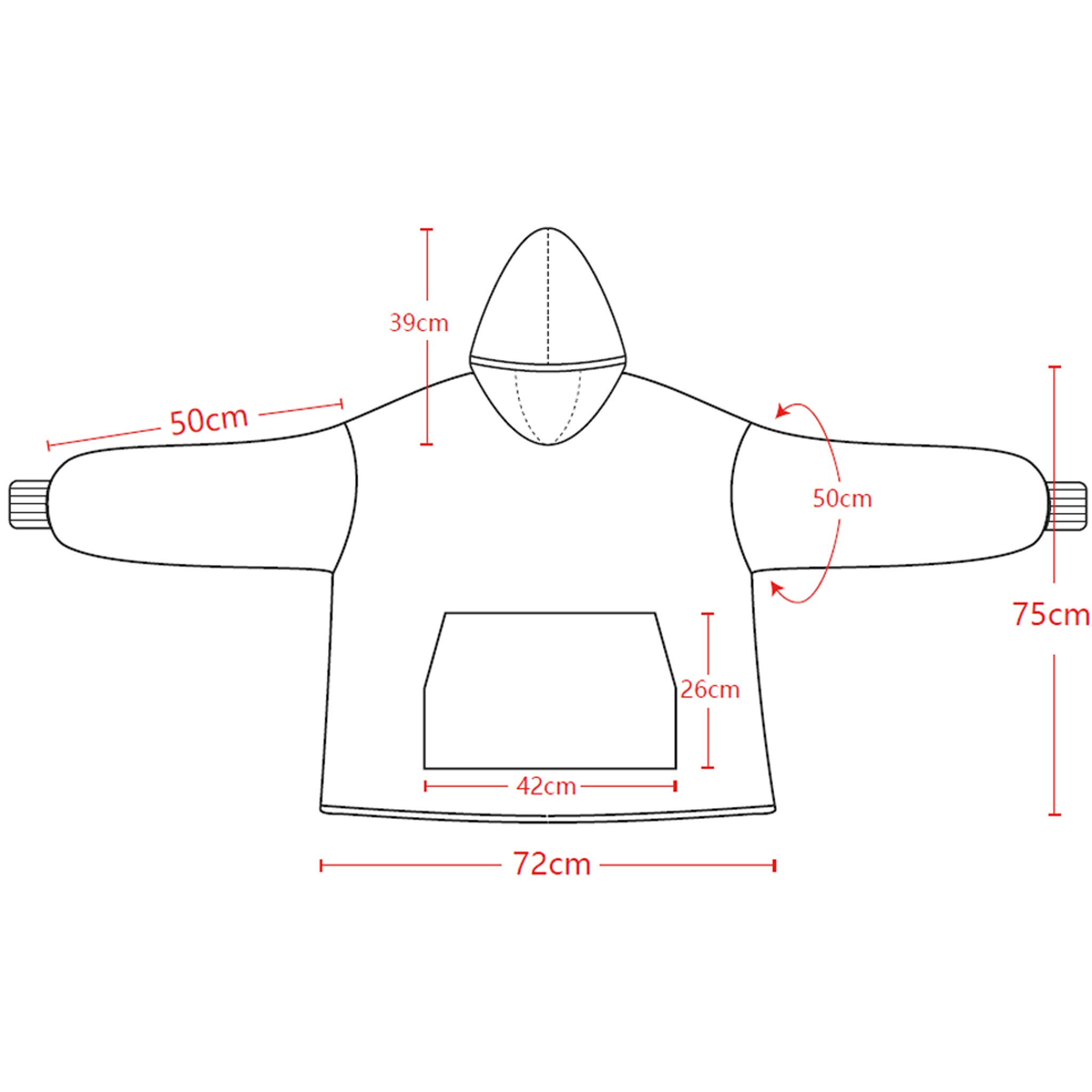 Sunday Rockets - oodie (худи одеяло) - Sunday Habit