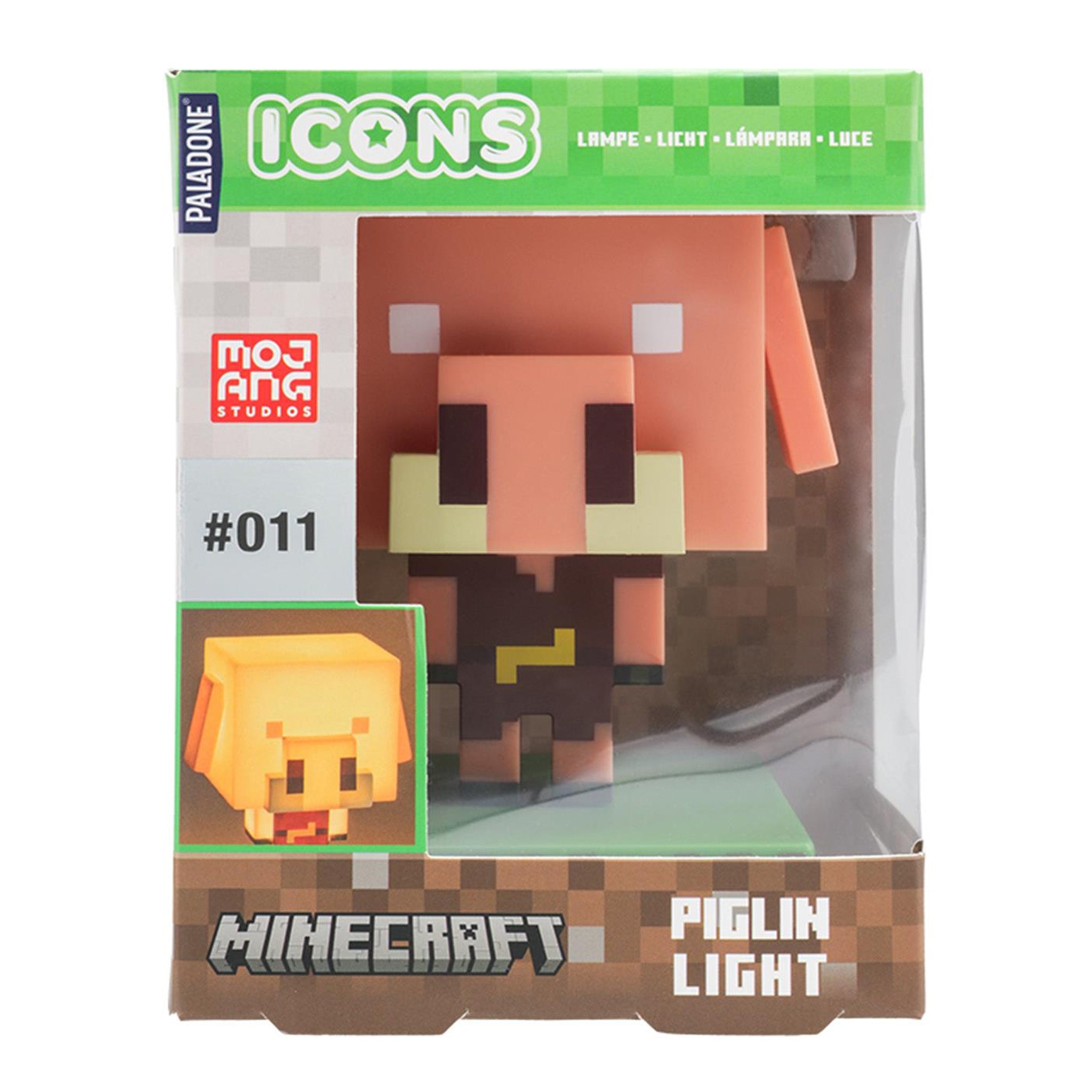 Paladone Minecraft Piglin Light Лампа Лицензирана 7.5x12x7.5 см - Sunday Habit