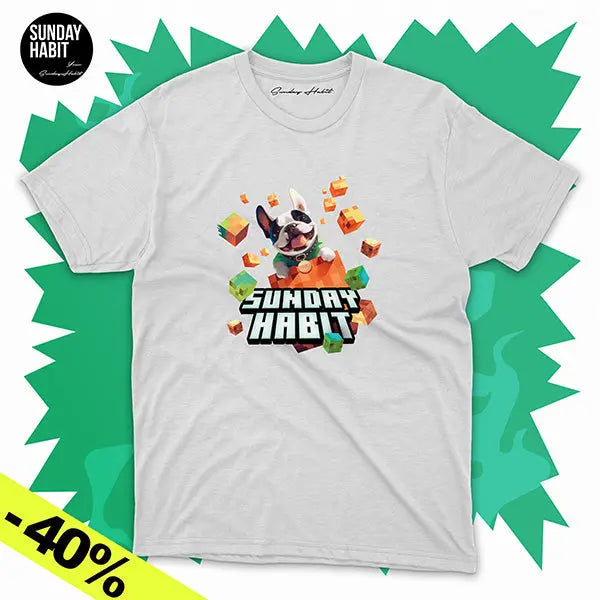ЛЯТНА РАЗПРОДАЖБА -40% – Nara Builder – бяла тениска Sunday Habit