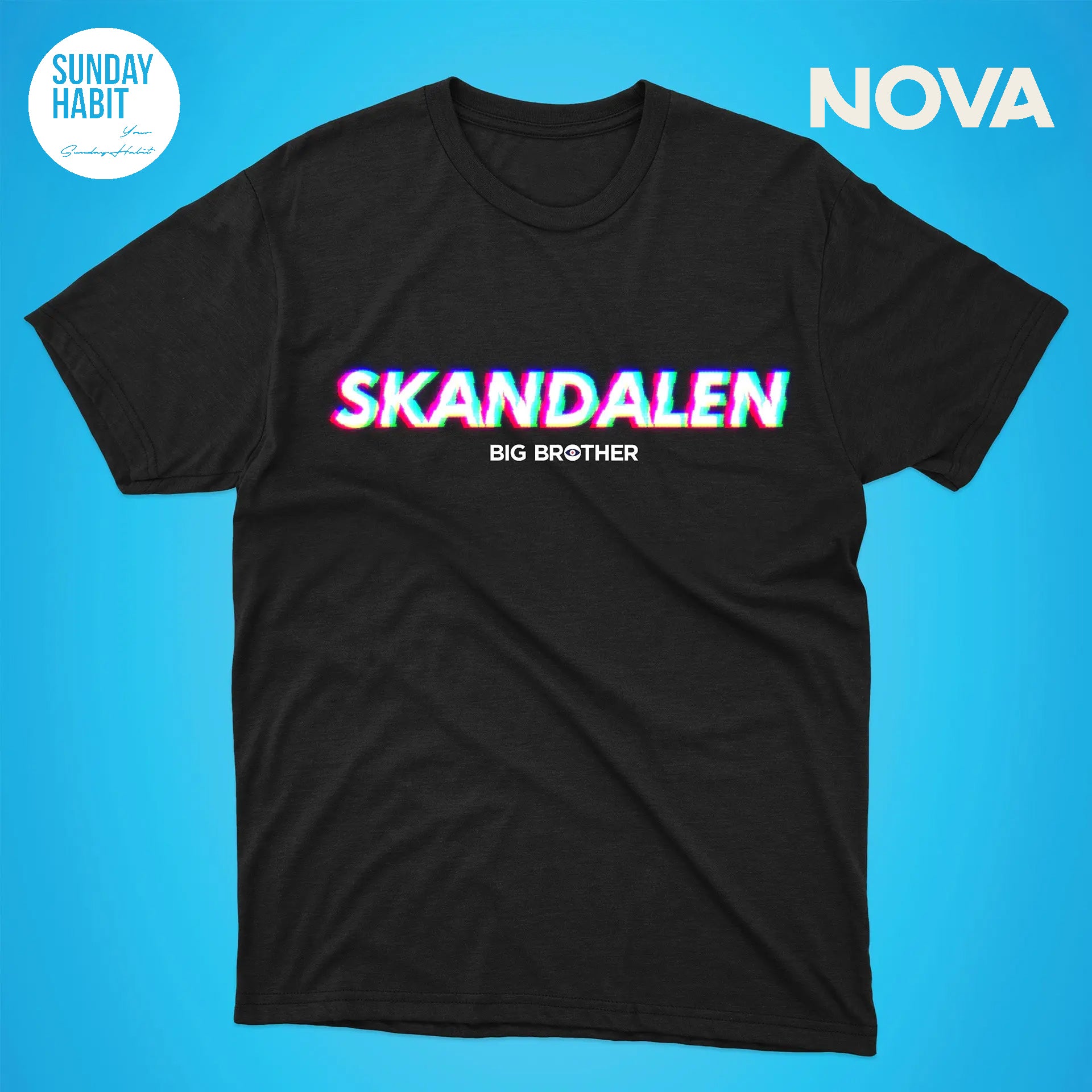 Скандален - черна тениска - Sunday Habit