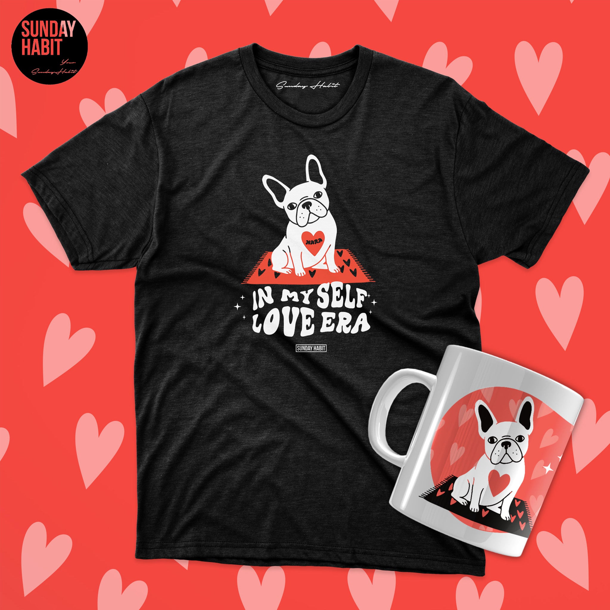 СВ. ВАЛЕНТИН КОМПЛЕКТ - тениска + чаша - Sunday Habit